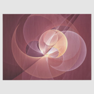 Abstract Elegant Modern Wine Red Fractal Art Tissue Paper