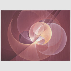 Abstract Elegant Modern Wine Red Fractal Art Tissue Paper
