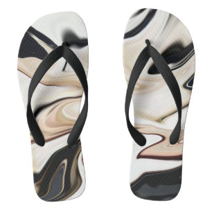 Abstract elegant retro colors digital fluid jandals