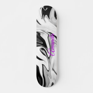 Abstract elegant retro colours skateboard
