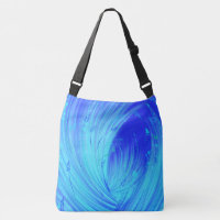 Abstract Enchanted Garden  Blue