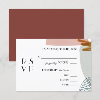 Abstract Enclosure RSVP card