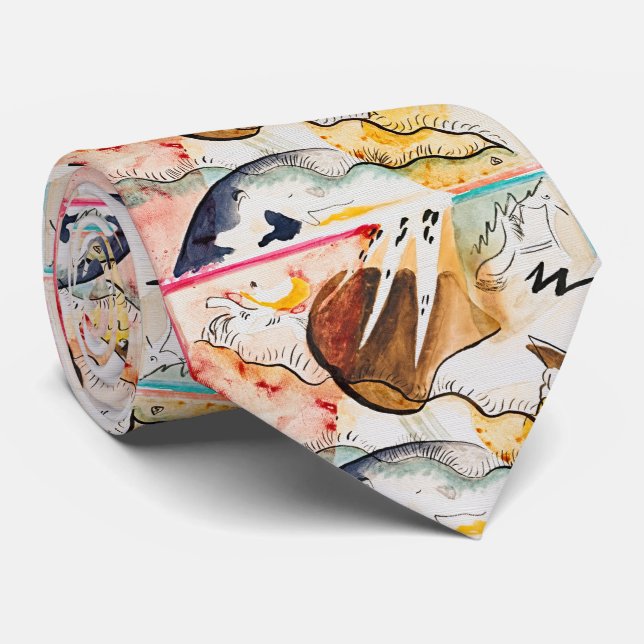Abstract Energy – Controlled Chaos Tie (Rolled)