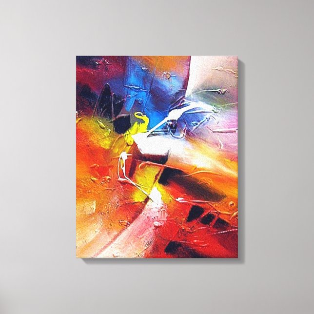 Abstract Energy Painting Canvas Print (Front)