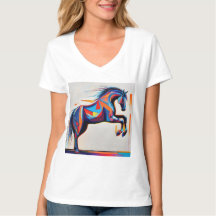 Abstract Equestrian Horse Mustang Pony Bronco Colt