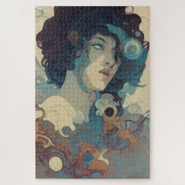 Abstract Essence Of Zen Jigsaw Puzzle (Vertical)