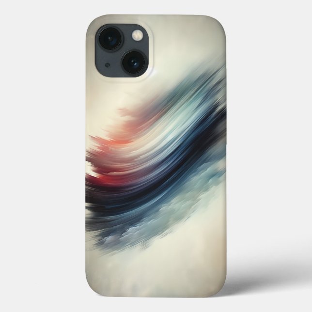 Abstract Ethereal Feather Phone Case - Minimalist  (Back)