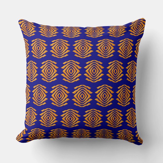 Abstract Ethnic African Pattern Cushion (Front)