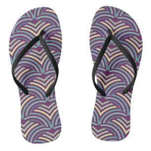Abstract ethnic background 2 jandals