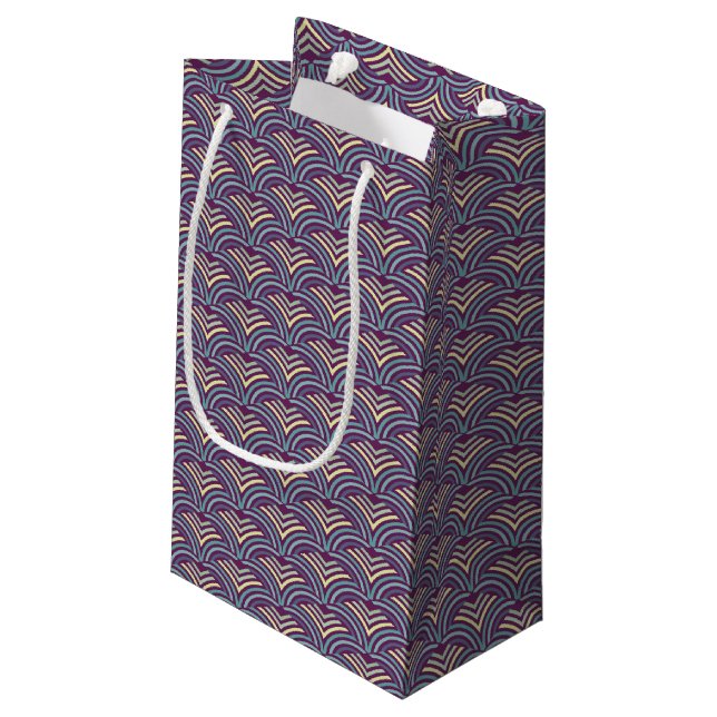 Abstract ethnic background 2 small gift bag (Back Angled)