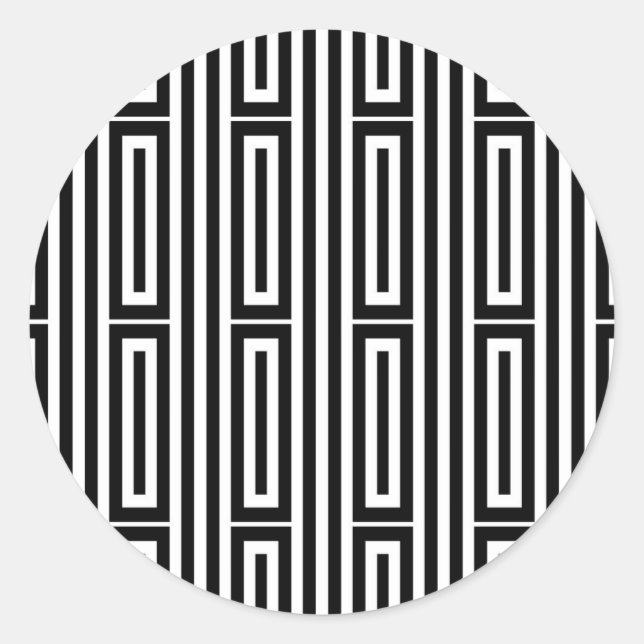 Abstract ethnic background classic round sticker (Front)