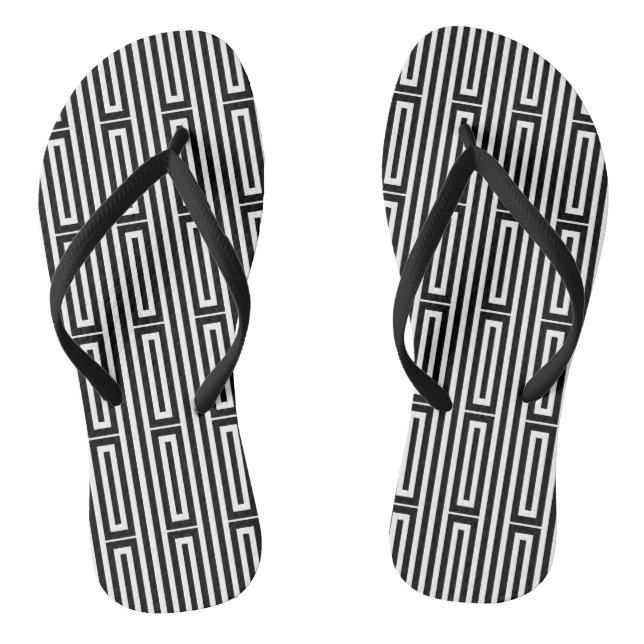 Abstract ethnic background jandals (Footbed)