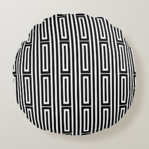 Abstract ethnic background round cushion