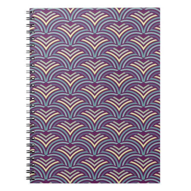 Abstract ethnic background spiral notebook (Front)