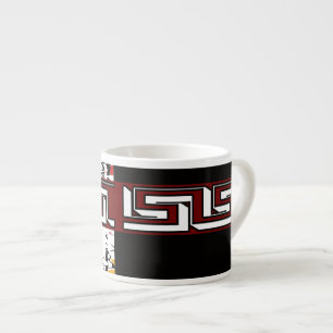 Abstract , ethnic, creative espresso cup