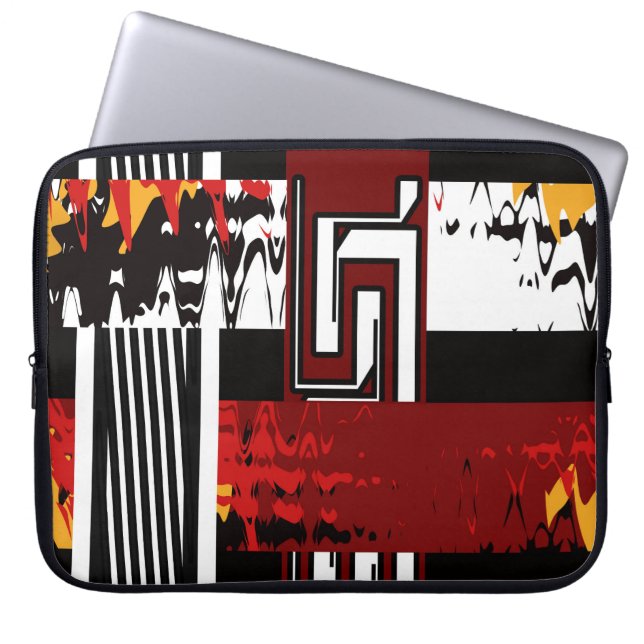 Abstract , ethnic, creative laptop sleeve (Front)