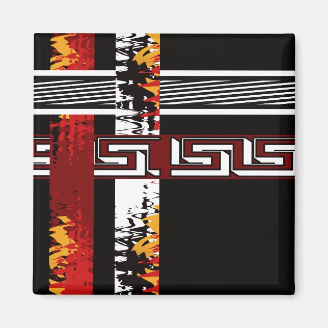 Abstract , ethnic, creative magnet (Front)