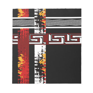 Abstract , ethnic, creative notepad