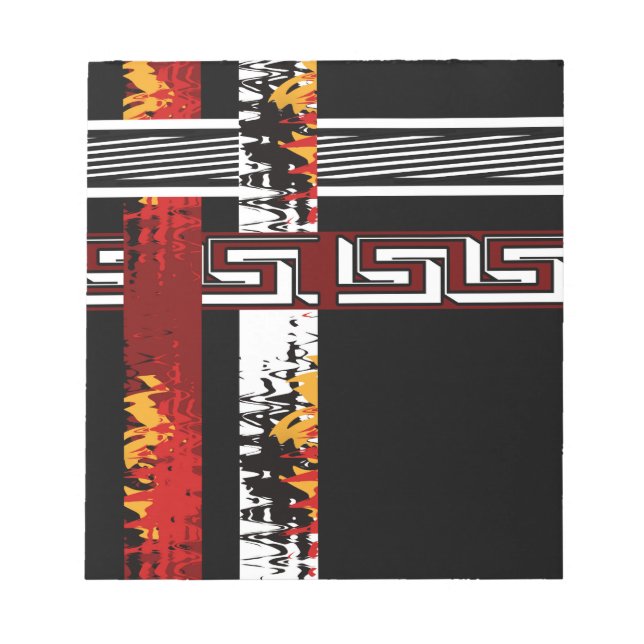 Abstract , ethnic, creative notepad (Front)