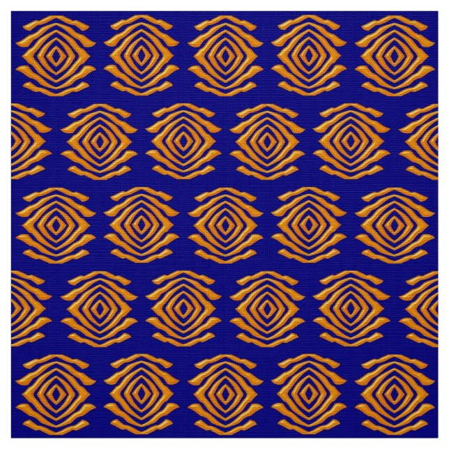 Abstract Ethnic Geometric African Pattern Fabric (Swatch)