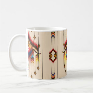 Abstract ethnic geometric pattern, Ikat geometric Coffee Mug
