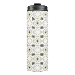 Abstract ethnic geometric patterns design backgrou thermal tumbler