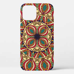 Abstract Ethnic Ornate Backgroundabstract,antique, iPhone 12 Case
