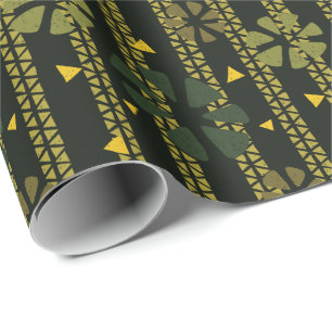Abstract Ethnic Pattern Wrapping Paper