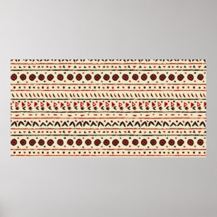 Abstract ethnic seamless pattern poster
