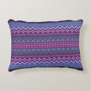 Abstract ethnic stripe pattern,  ornamental vintag decorative cushion