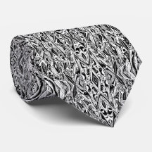 Abstract Ethnic Tribal Black and White Pattern