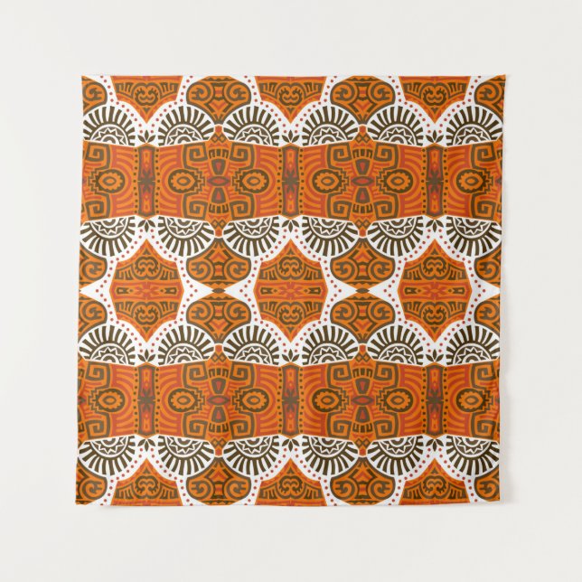 Abstract Ethnic vintage Seamless Pattern. Trendy b Tapestry (Front)