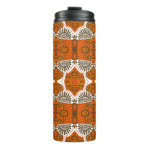 Abstract Ethnic vintage Seamless Pattern. Trendy b Thermal Tumbler