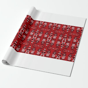 Abstract Ethnic vintage Seamless Pattern. Trendy b Wrapping Paper
