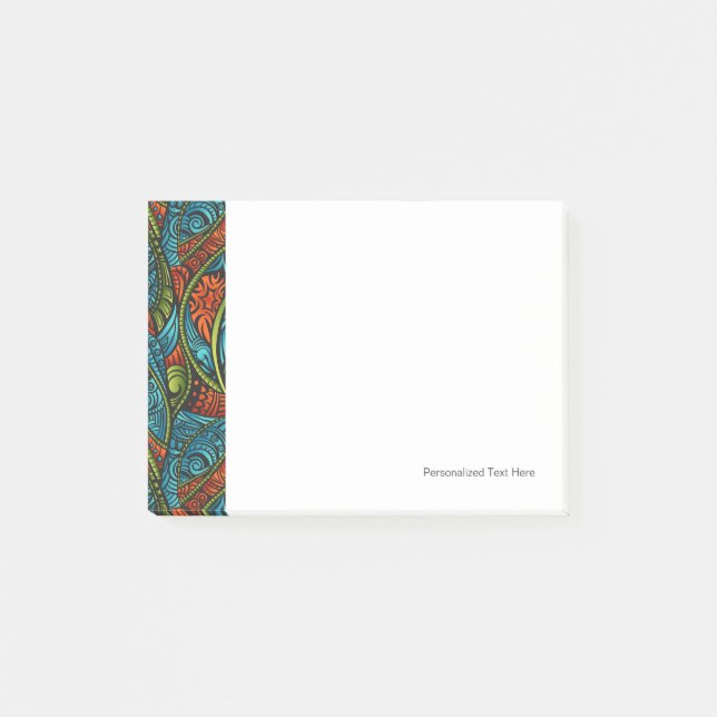 Abstract ethnic wallpaper post-it notes (Front)