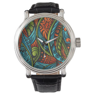 Abstract ethnic wallpaper watch