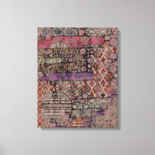 Abstract Ethno Pattern - Folklore Art 1 Canvas Print