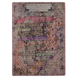 Abstract Ethno Pattern - Folklore Art 1 Clipboard