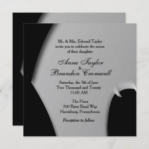 Abstract Evening Wedding Invitation