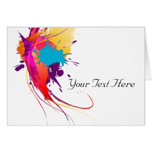 Abstract Exotic Butterfly Paint Splatters