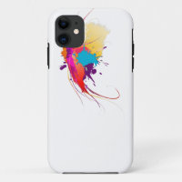 Abstract Exotic Butterfly Paint Splatters
