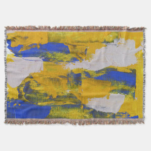 Abstract Expression #10 by Michael Moffa Throw Blanket