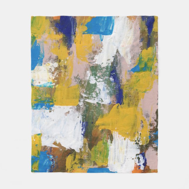 Abstract Expression #11 by Michael Moffa Fleece Blanket (Front)