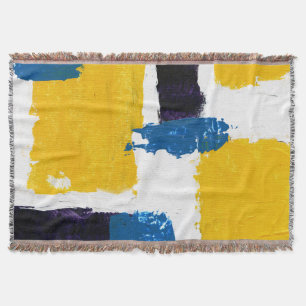 Abstract Expression #2 by Michael Moffa Throw Blanket
