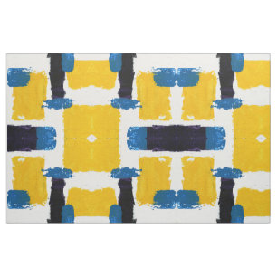 Abstract Expression #2(Large) by Michael Moffa Fabric