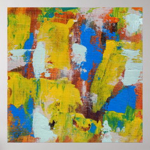 Abstract Expression #8 by Michael Moffa Poster
