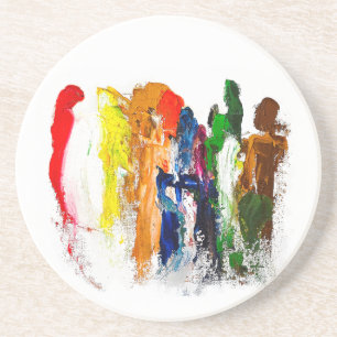 Abstract Expression of Human Figures in Motion Coaster