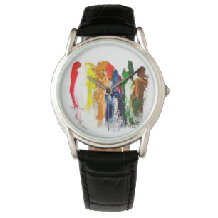 Abstract Expression of Human Figures in Motion Watch