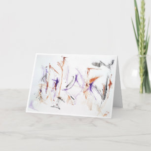 Abstract Expression "Uplifting Words" Card