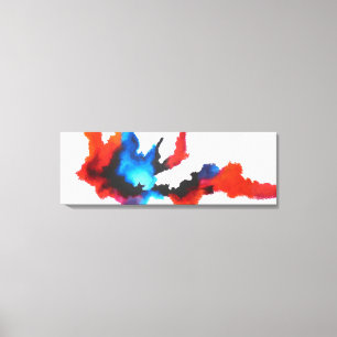 Abstract Expressionism Black And White Painting Canvas Print